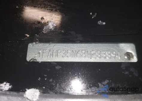 2008 Ford Focus Se/Ses из США, поврежденный, VIN 1FAHP35N68W283894